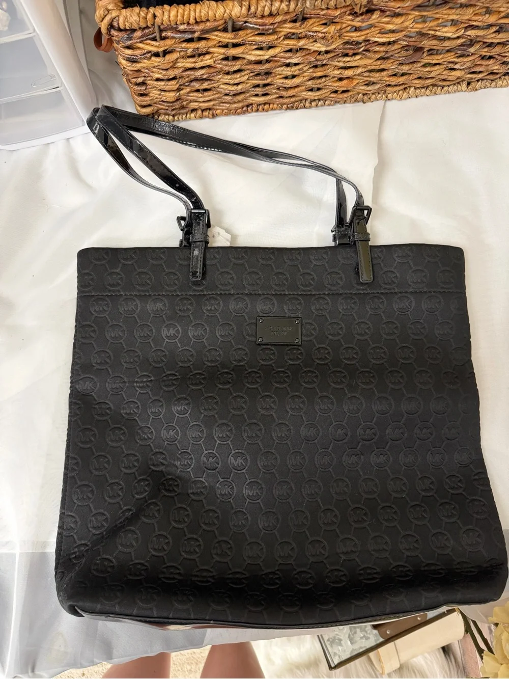 Michael Kors Black Canvas Tote